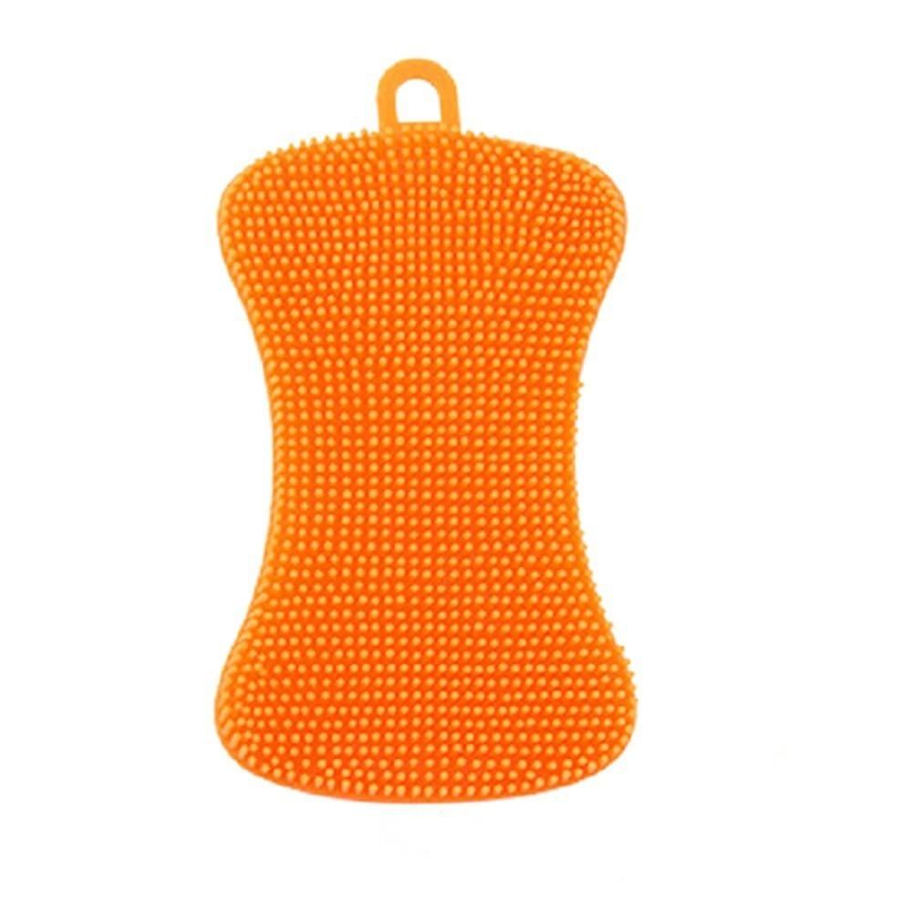 3pcs/set Double Sided Silicone Cleaning Brush Reusable Silicone Scouring Pad  Kitchen