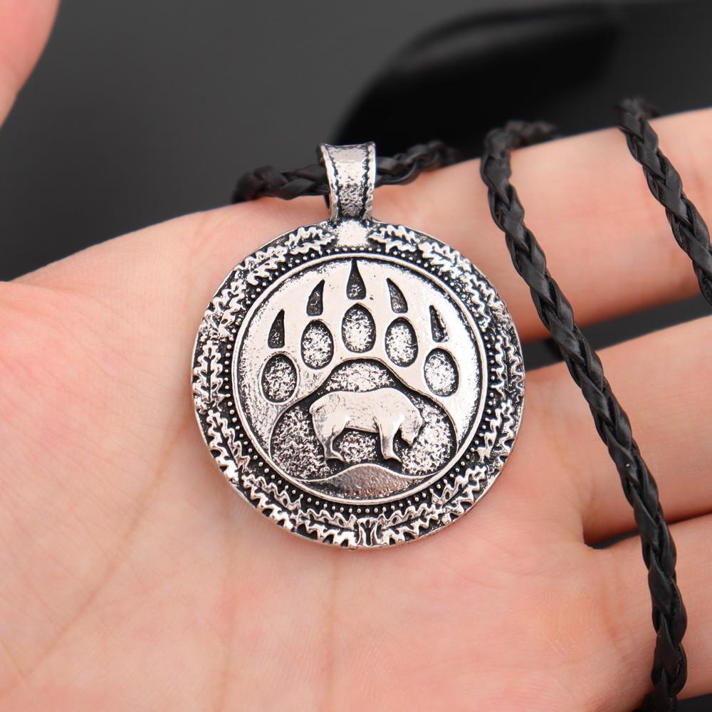 Vintage Nordic Rune Eagle Pendant Charm Men's Necklace Fashion Hip Hop Punk Accessories Jewelry Gift Dropship