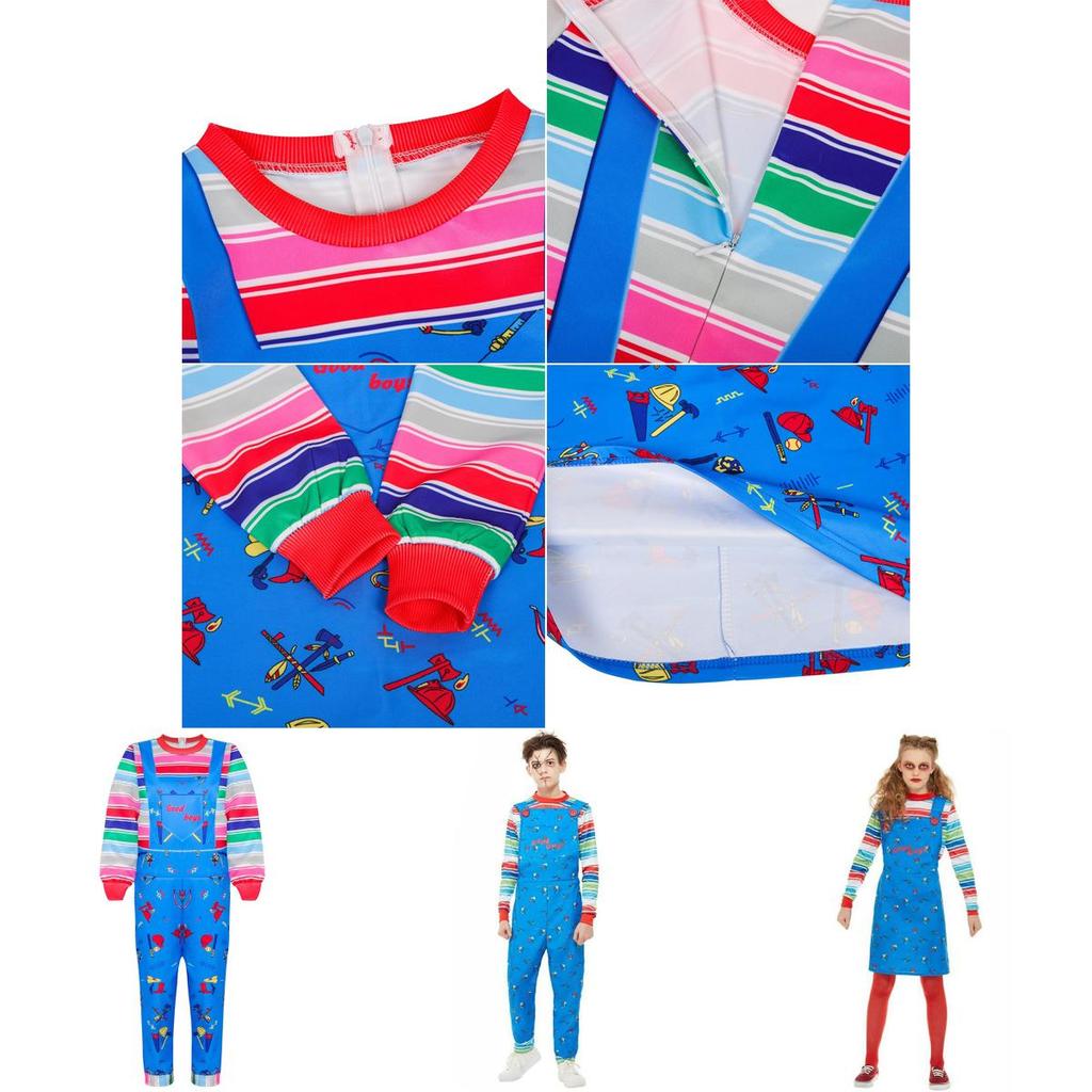 Adorable Child's Play Licensed Chucky Costume For Halloween Kids Fancy Dress
