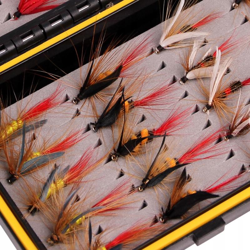 Fly Bait Set Trout Grayling Salmon Barbel Roach Nymph Mayflies 120 Pcs Case