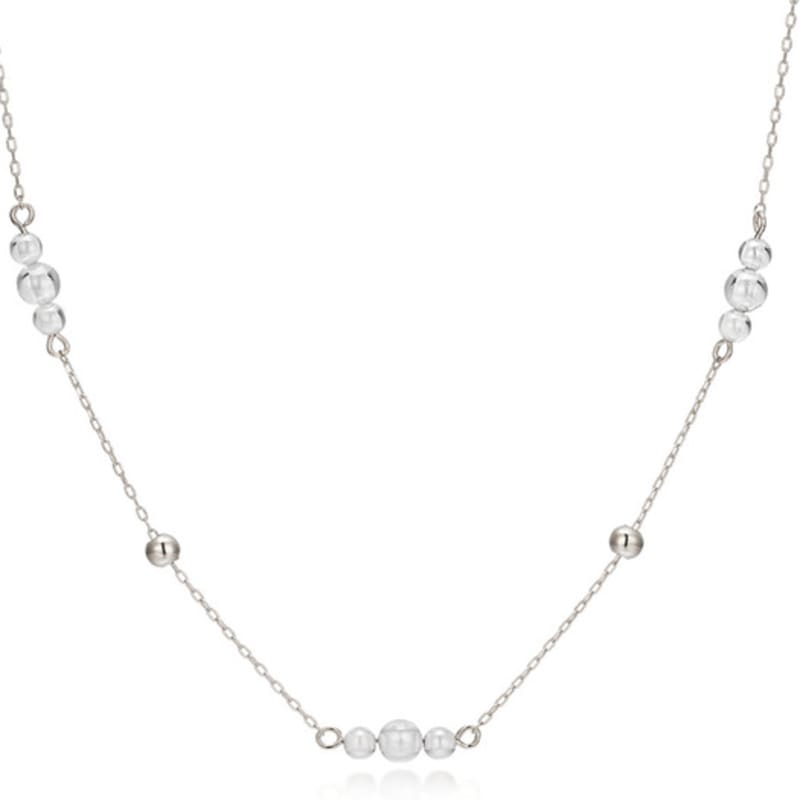 PAIGEFLYNN JEWELRY [925 Silver] Bubble Dew Sliding Pattern Necklace