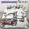 Sheepworld Pattern Bedding Uilt Set Uilt Cover Pillowcase Home Decoration Birthday Gift (1 * Duvet Cover + 2 * Pillowcase  Without Core)