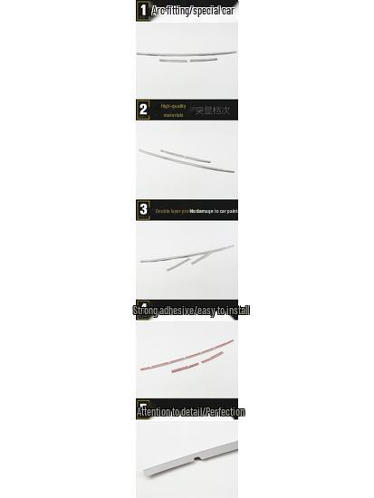17 GM8 Front Grille Trim Anti-Scratch Bumper Bright Strip Modification
