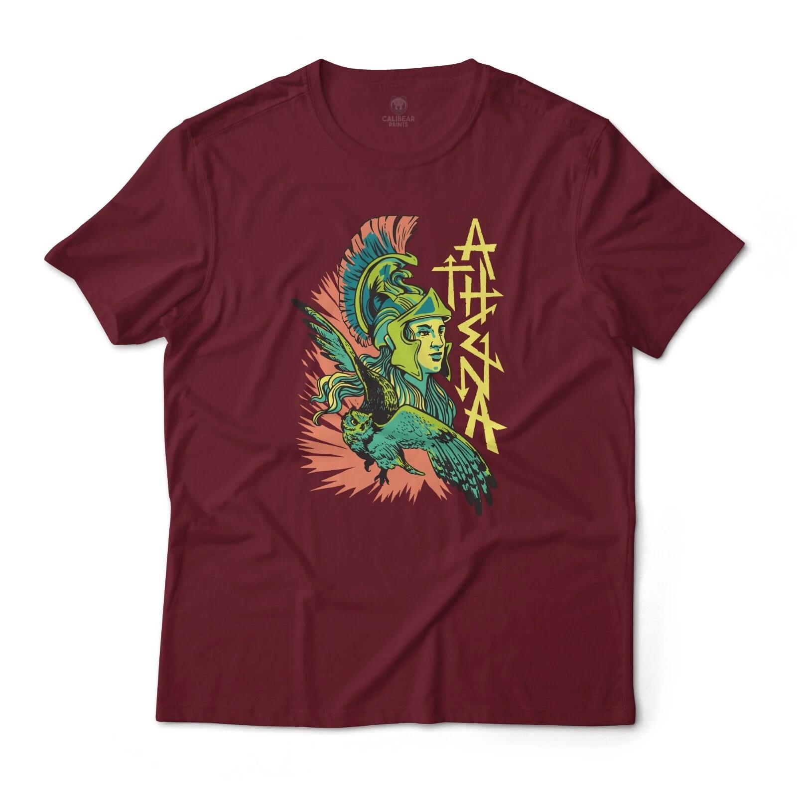 Athena Greek Goddess Of War Art Graphic T-T-Shirt Unisex Lightweight Cotton 3XL