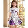 Dress for Girls Beautiful Butterfly Short Sleeve Dress Summer Loose Girls' Casual Dress Round Neck Hot Sale Girl Clothes