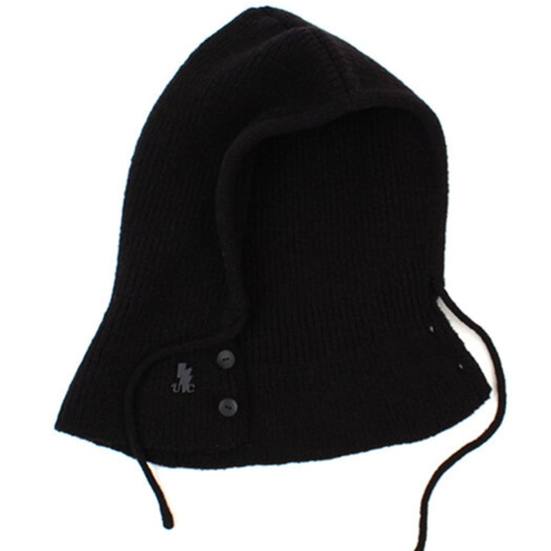 Universal Chemistry Wool Knit Black Open Balaclava