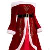 Santa Costume Set Fancy Dress Xmas Outfits for Props Parties Carnivals