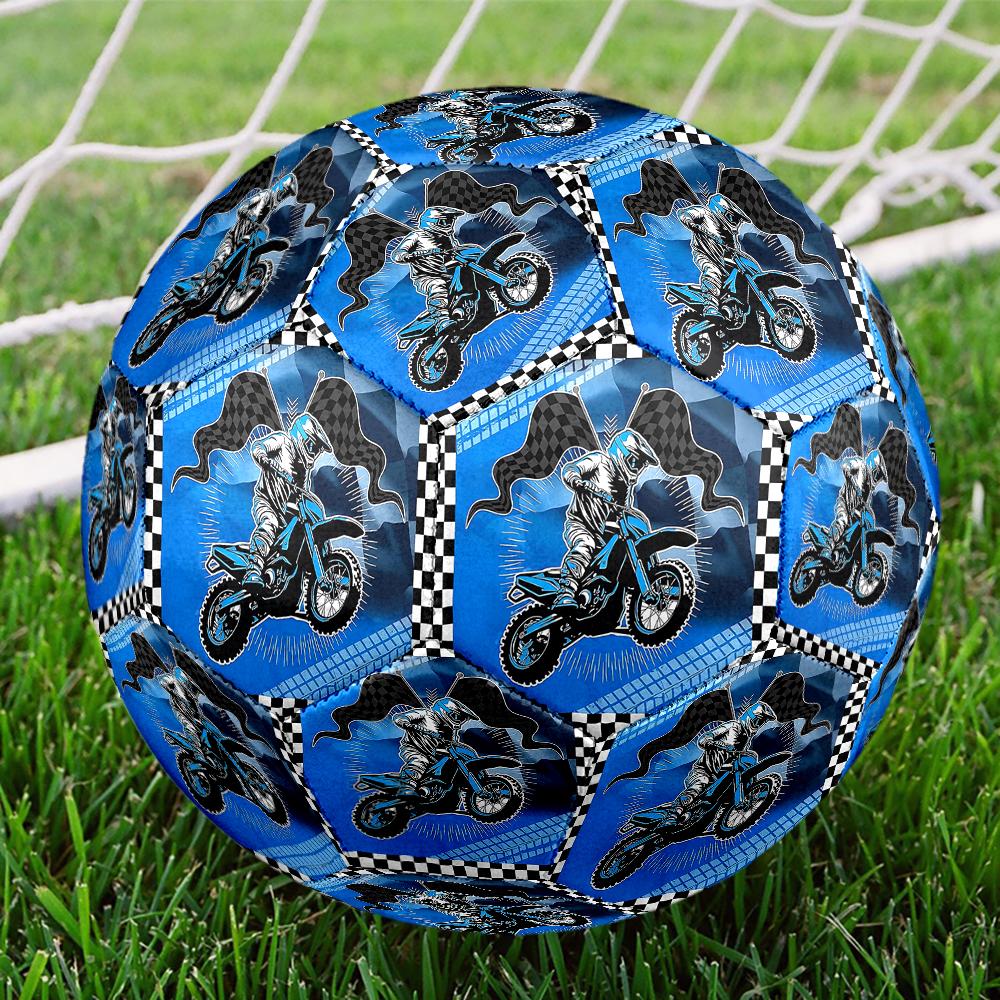 Off Road Motorcycles Theme Size 5 Soccer Ball, Suitable for Both Indoor and Outdoor Matches, a Gift Suitable for Everyone.