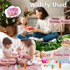 Pretend Play Baby Doll Care Feeding Set Toy Doll Accessories Set With Pacifier Disappearing Milk & Juice Bottles Tableware Gift