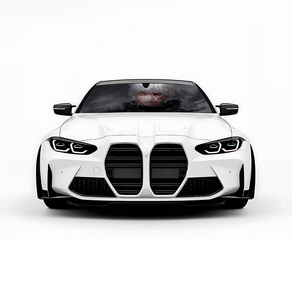 Anime T-Tokyo Ghoul Car SunShade Car Sunshade Covers Cover Universal Windscreen Folding Visor
