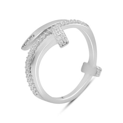Silverring med zirkoner, produktvikt 2,57 g (2177449)