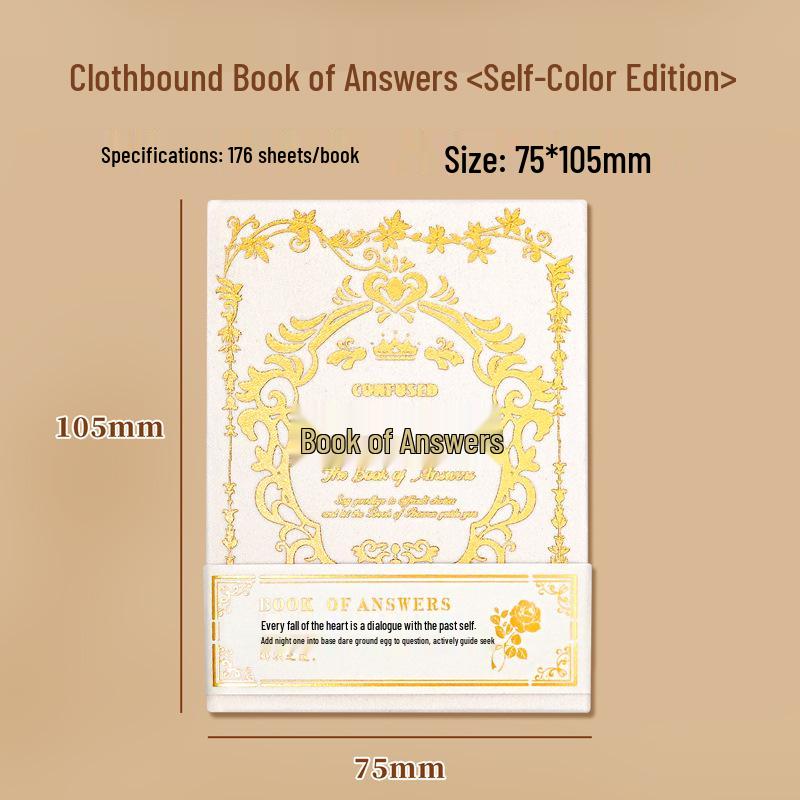 Magisches Antwortbuch: A7 Stoffeinband, Zweisprachig, Prophezeiungs- & Kulturelles Kreativ-Notizbuch inspiriert von Douyin