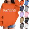 Kids Long Sleeve Printed Neck Sweatshirt Casual Pullover Top for Boys and Girls