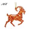 Indoor Holiday Party Decoration Goat Christmas Tree Hanging Ornaments, Decorative 2D Flat Acrylic Festive Winter Pendant for Home Decor, Lightweight