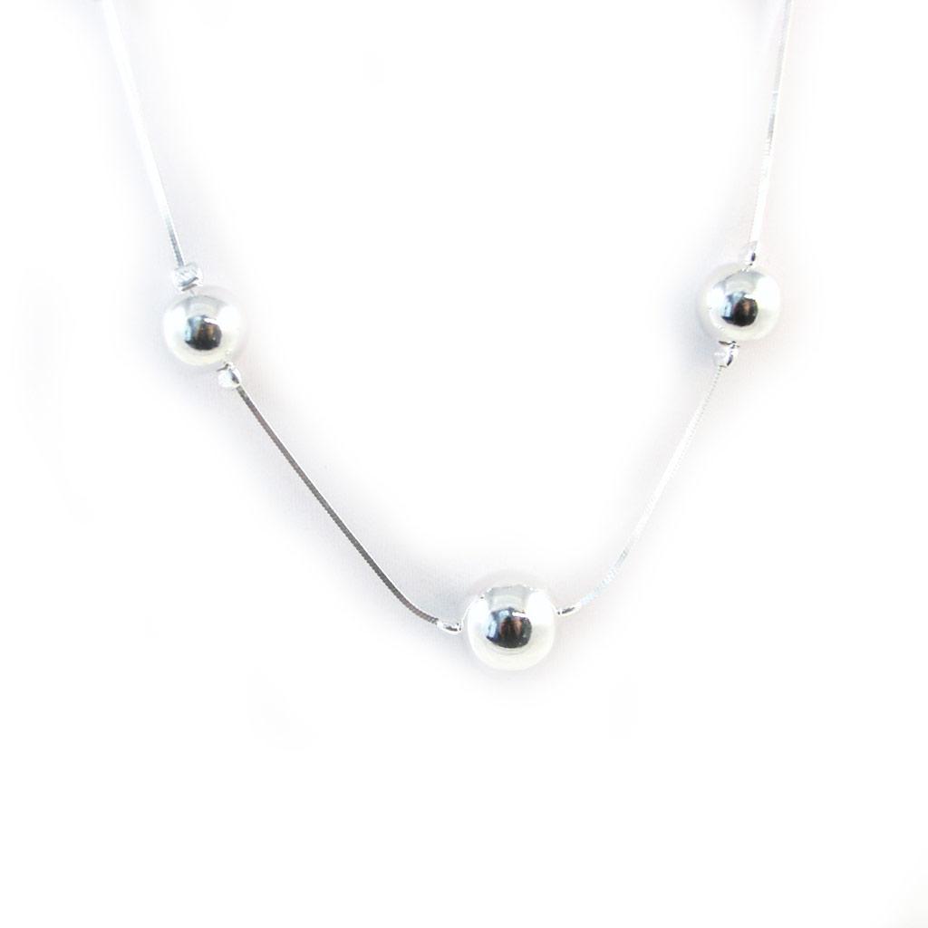 Les Trésors De Lily [G1765] - Silver Necklace 'Choreography'