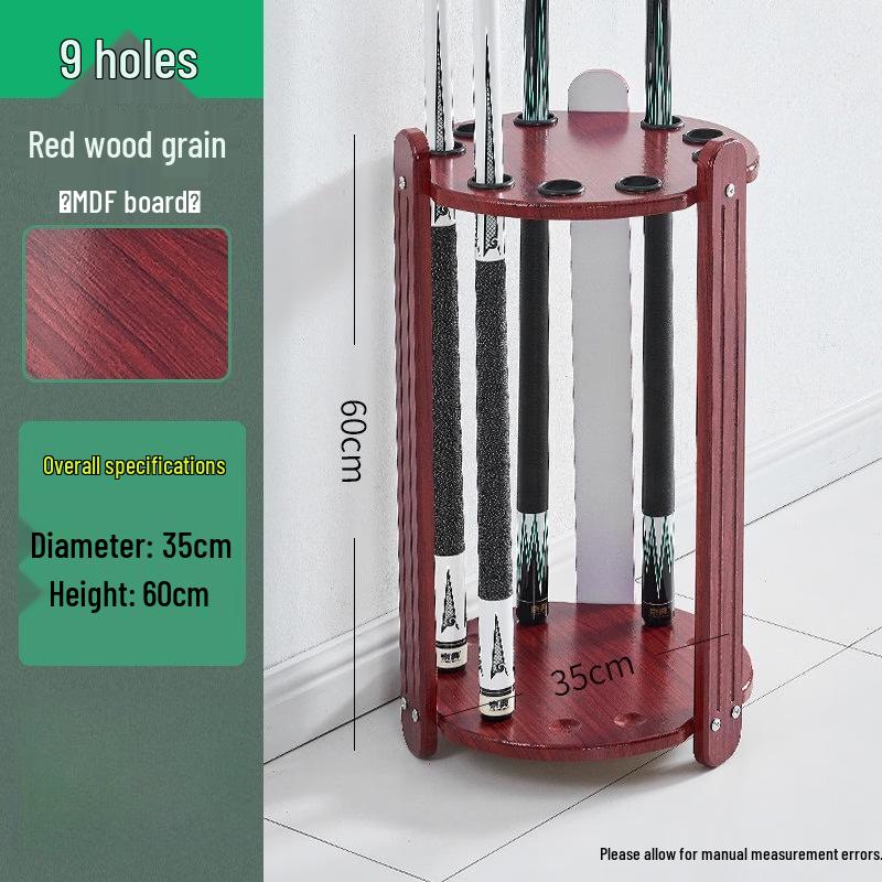 

9-Hole Round Billiard Cue Rack