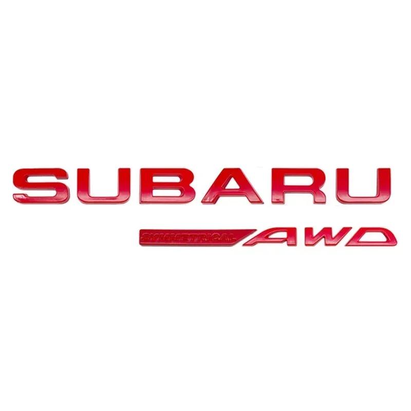 2025 for Subaru BRZ SYMMETRICAL AWD Car Rear Trunk Metal Emblem Stickers Auto Body Badge Tribeca XV STI Forester Impreza Outback X666