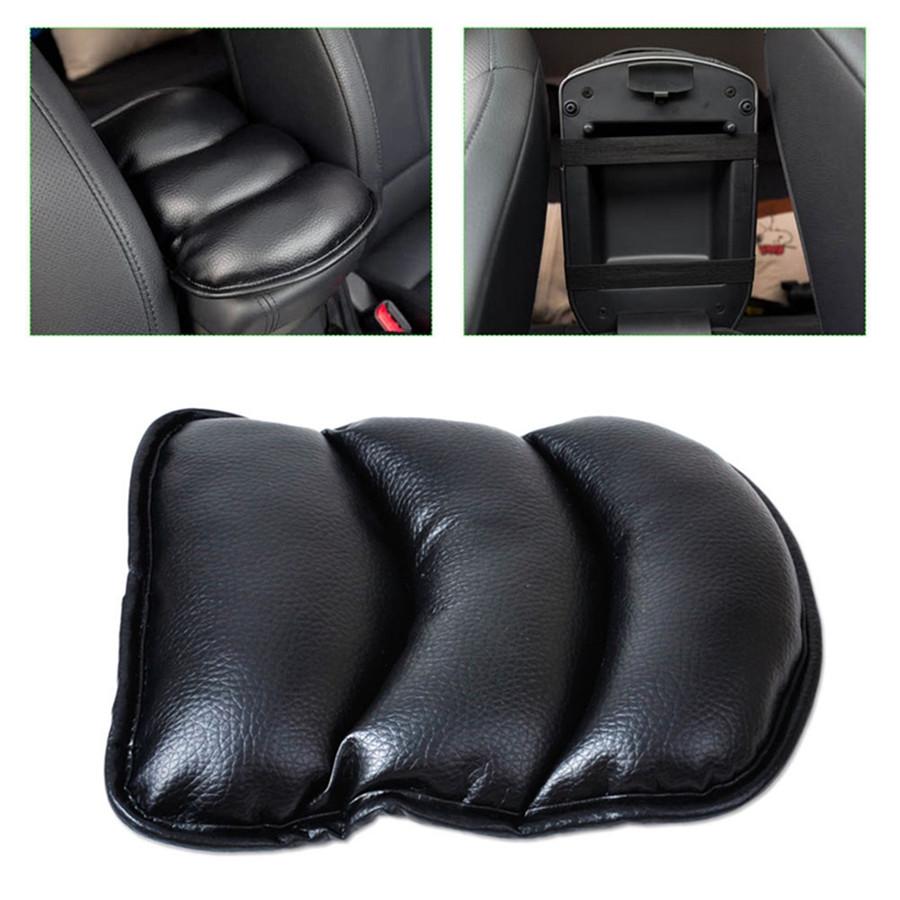 Universal Car Central Container Armrest Box + Arm Pad PU Leather Auto Car-styling Central Store Content Box Accessories