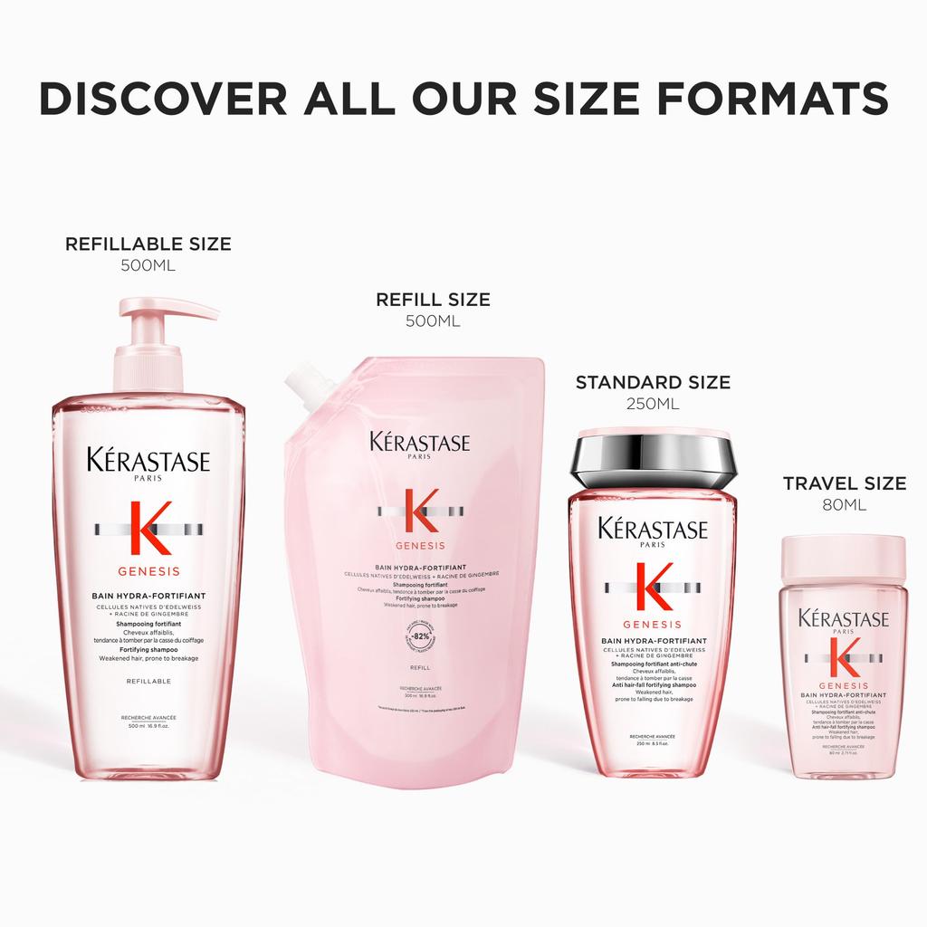 KÉRASTASE Genesis Bain Hydra Fortify Shampoo, 500mL, Scalp Care