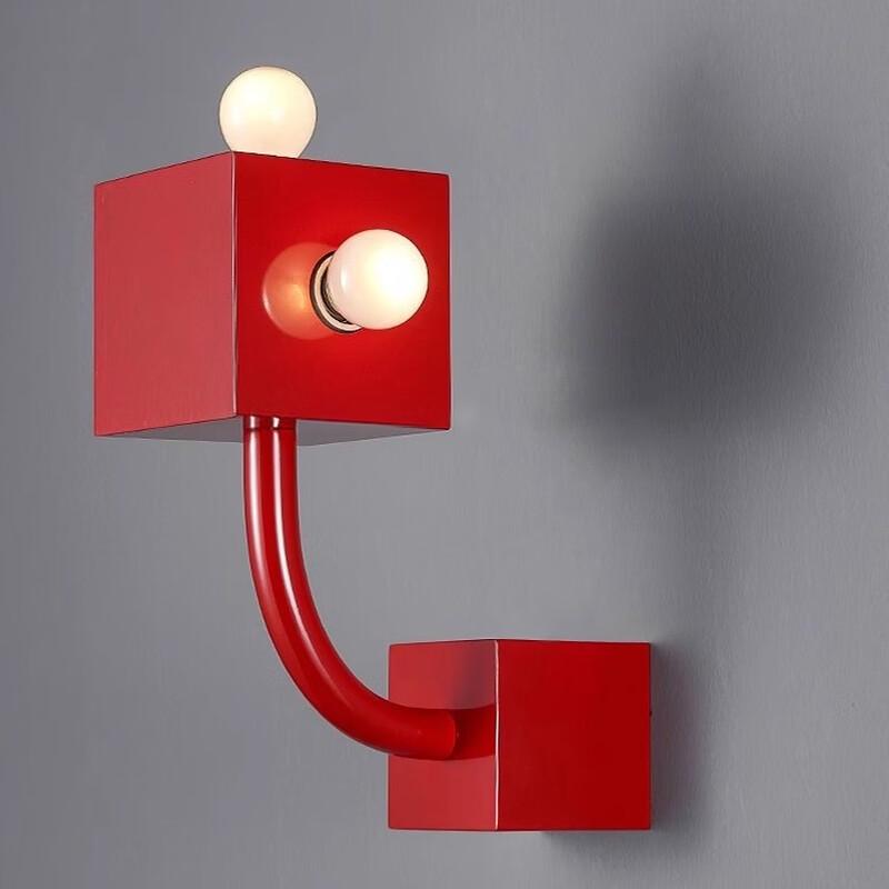 NuFeng Space Age Red Bedside Wall Lamp