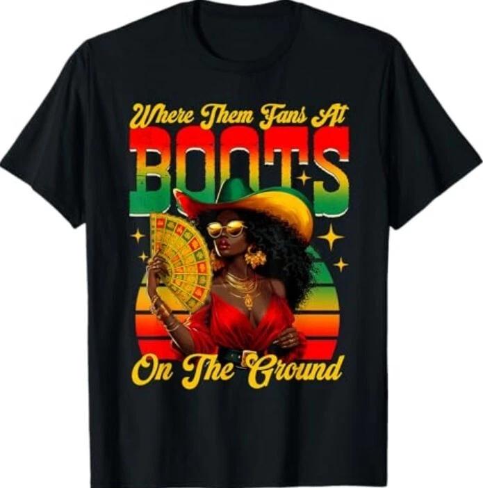 Boots On The Ground Juneteenth Cowgirl T-Shirt M