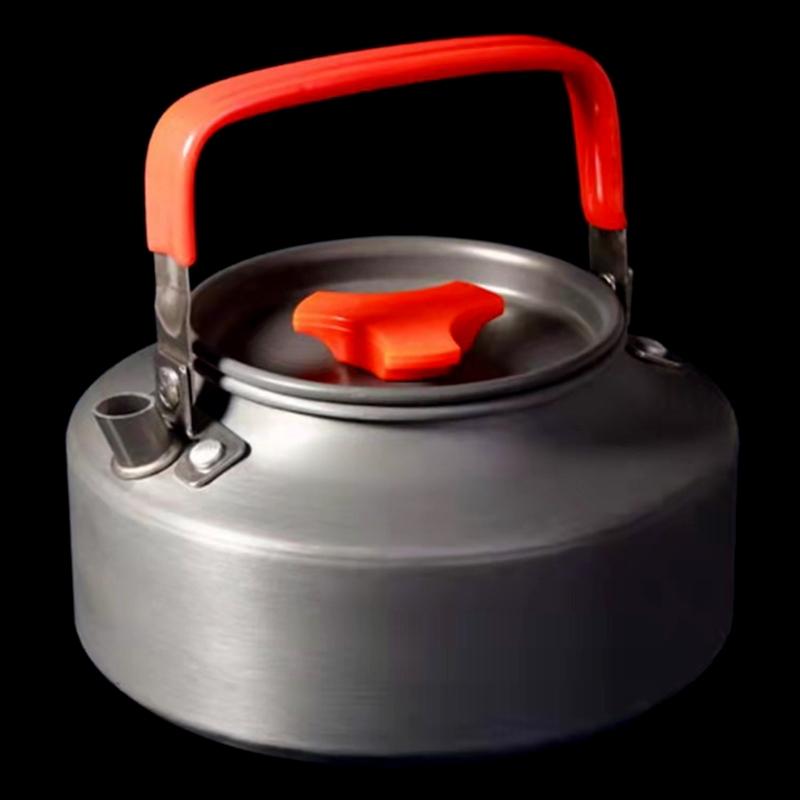 Quick Heating Travel Tea Kettle Durable Aluminum Camping Kettle Essential Metal Tea Kettle Perfect for Hiking & Picnics
