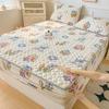 Thickened Milk Fleece Laminated Cotton Bed Hat Three-piece Household Mattress Non-slip Bed Cover Simmons All-package Protection Cover
