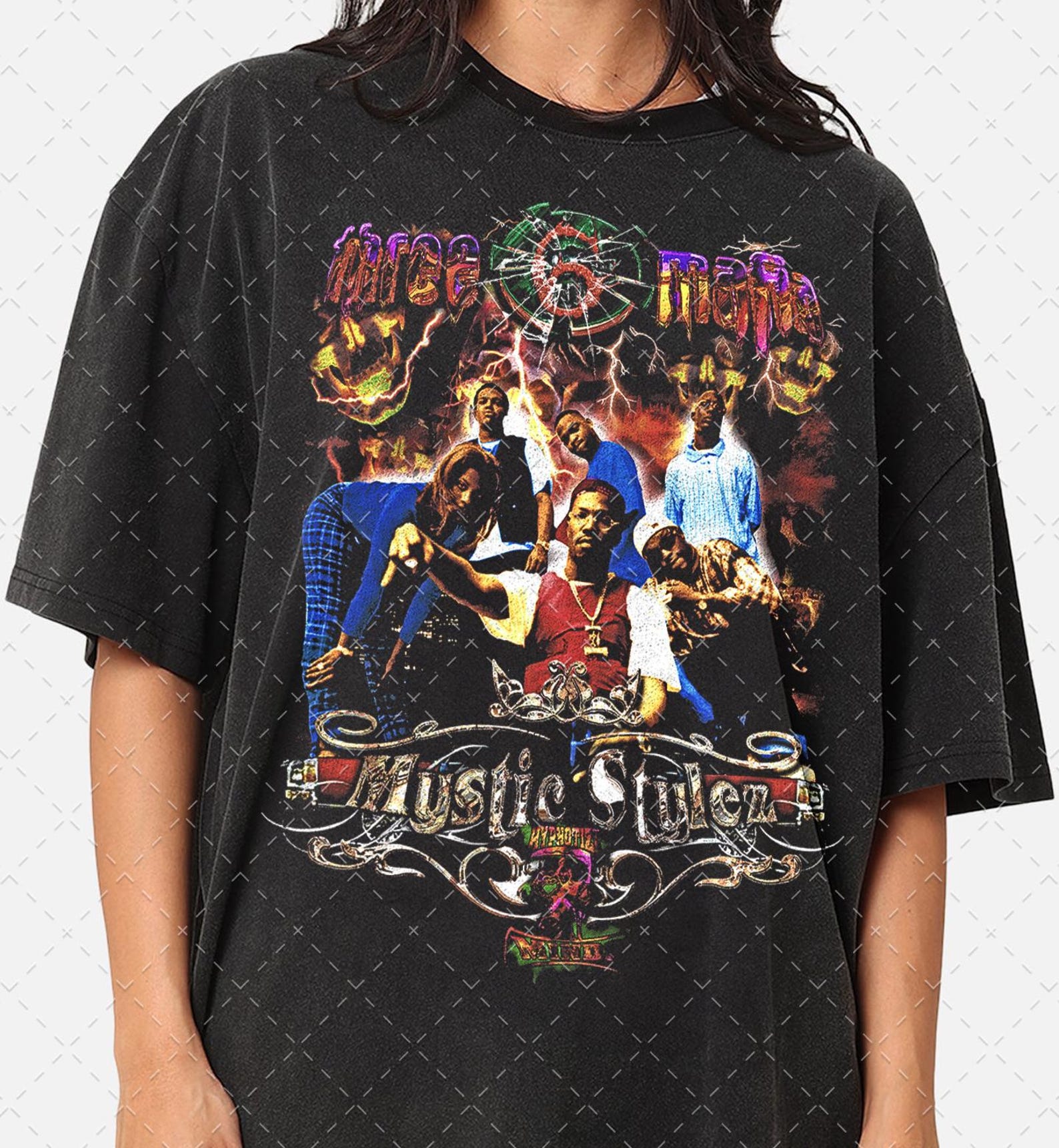 Three 6 Mafia Bootleg Graphic Tee: 90s Raptees Unisex T-Shirt XL