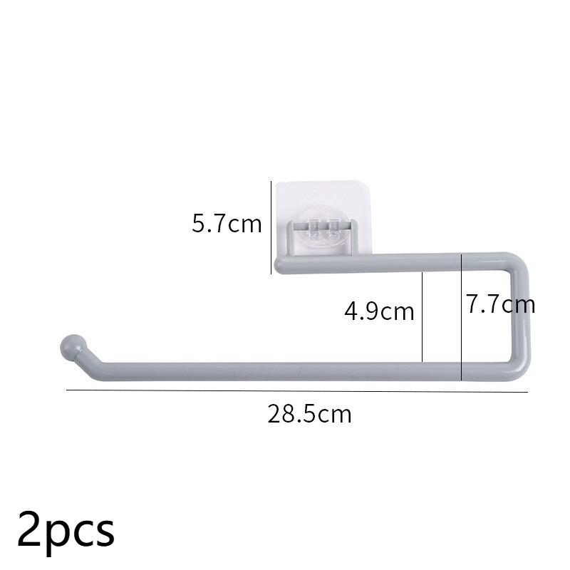 No Drill Kitchen Paper Towel Roll Holder Counter Space Saving Adhesive Rack Dishcloth Hanger for Small Kitchens