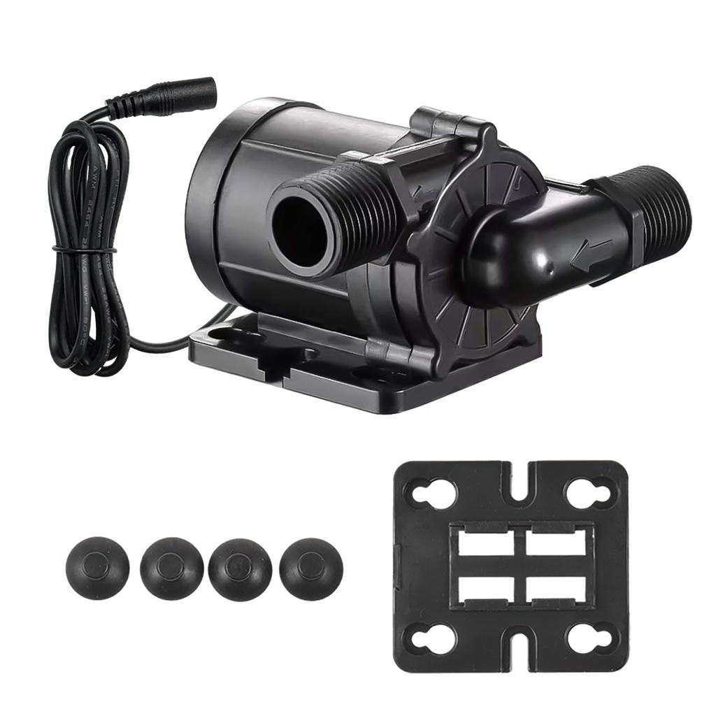 Submersible Water Pump DC 12V 180 Degrees Low Noise Mini Immersion Pump 12m Lift Brushless Motor 700L/H Boost Water Pump for Desktop Dishwasher