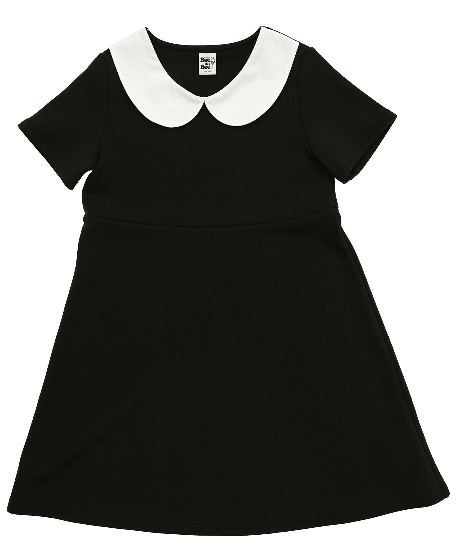 

Bee Formal for and Memorial Navy White Round and Black Dress, Kids , Weddings, Funerals, Services, Black, Blue, Collar, Collar, Flared, Spring, чёрный