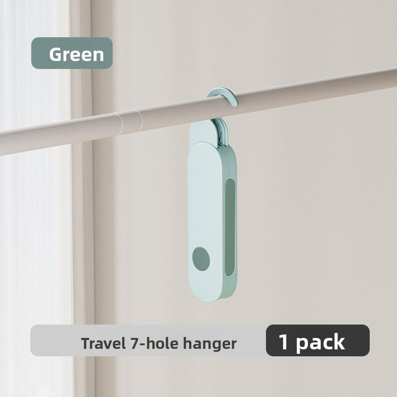 7 Hole Folding Clothes Hanger Portable Travel Space Saving For Business Trip Hotel Cruise Suitcase Luggage
