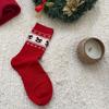 Zodiac Year Ruffle Horse Red Socks Chinese Style Cotton New Year Red Socks Mid-calf Hosiery 2026 Spring Festival Socks Girl