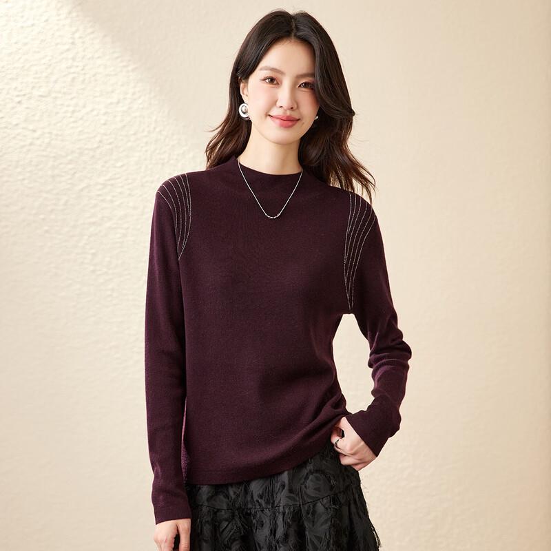 Women's Pullover Wool Blend Knitted Sweater