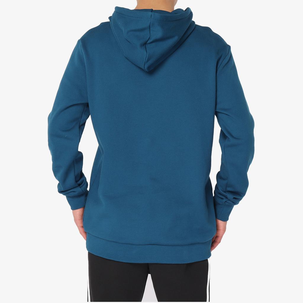 Adidas Originals Trefoil Hoodie Printed Sports Pullover Men Hoodies Indigo DV1504