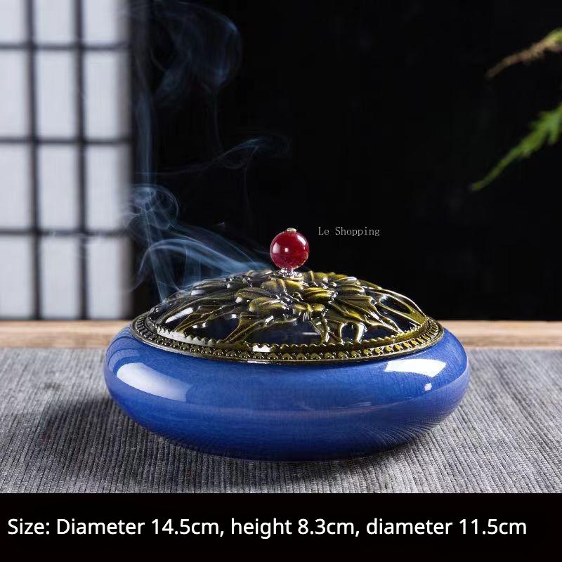 Ceramic Censer Stick Incense Holder Home Ancestral Hall Interior Zen Tea Ceremony Office Bedroom Decoration Aromath Appliances