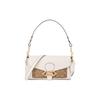 Jade 26 Monogram Color Block Leather Shoulder Bag Women Handbags White Dark-Brown 90782-IMDJ8