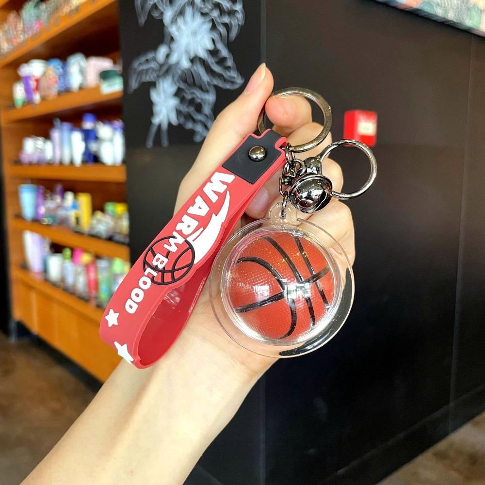 

Fashionable Style Car Key Chains Trendy Design Street Basketball Keyring Gift Decoration Basketball