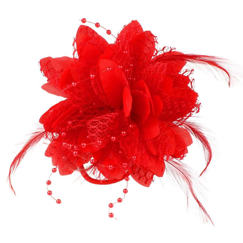 Bridal Hairpin Headdress Fedoras Hat Wedding Hair Accessories Feathers Hair Clip Fascinators Hat