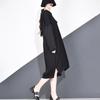 XITAO Patchwork Women Clothes Fashion Hooded Collar Dress LJT3519