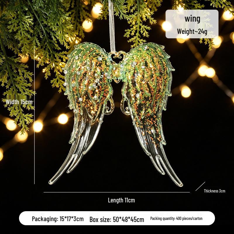 Green Elk & Snowflake Christmas Tree Decorations - Ornaments for a Festive Atmosphere
