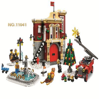 lego fire station christmas