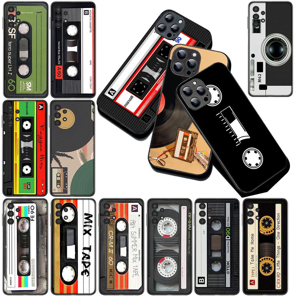 Cover for Motorola Moto G86 G57 E14 E15 G14 G34 G67 G84 G24 A54 G15 Power E22 Phone Case Cassette Retro Camera Vintage Tape