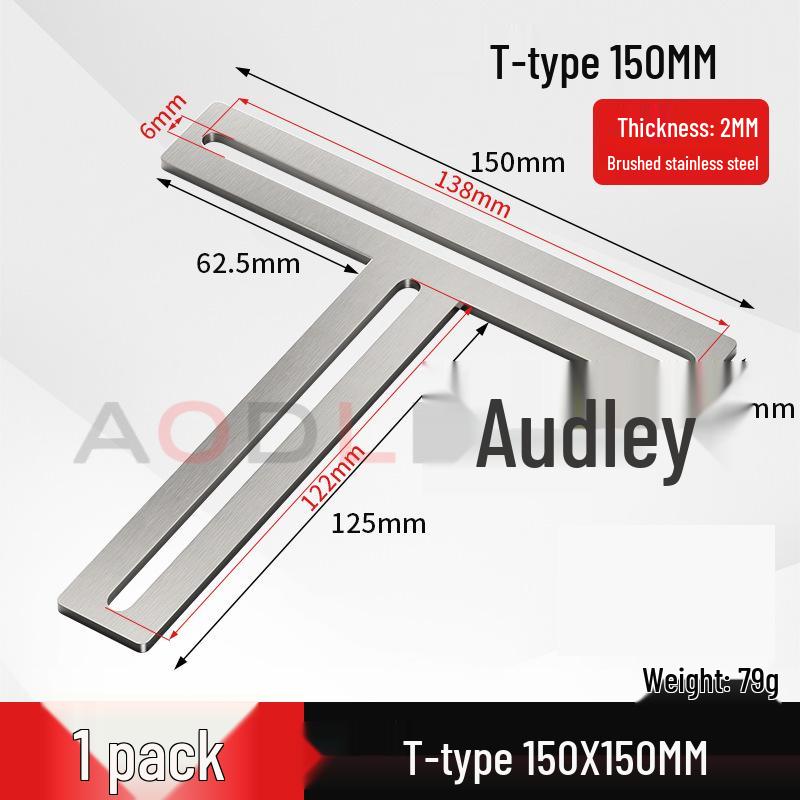 Stainless Steel 90° Movable L-Shaped Corner Bracket with Long Hole for Shelf Support