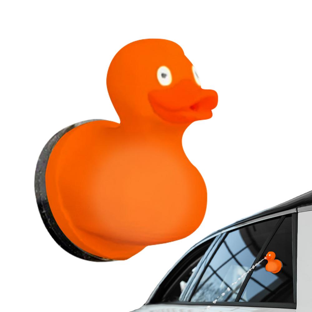 

Забавная утка с разбрызгивателем, милый декор для разбрызгивателя в форме утки для автомобиля, декоративный многофункциональный реквизит для розыгрышей, забавные украшения для автомобиля оранжевый
