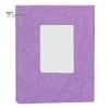 Linen Photo Album Fabric with 208 Pockets Slip-in Picture Albums Cover Memory Family Storage Book Front Window for Anniversary Vacation Wedding