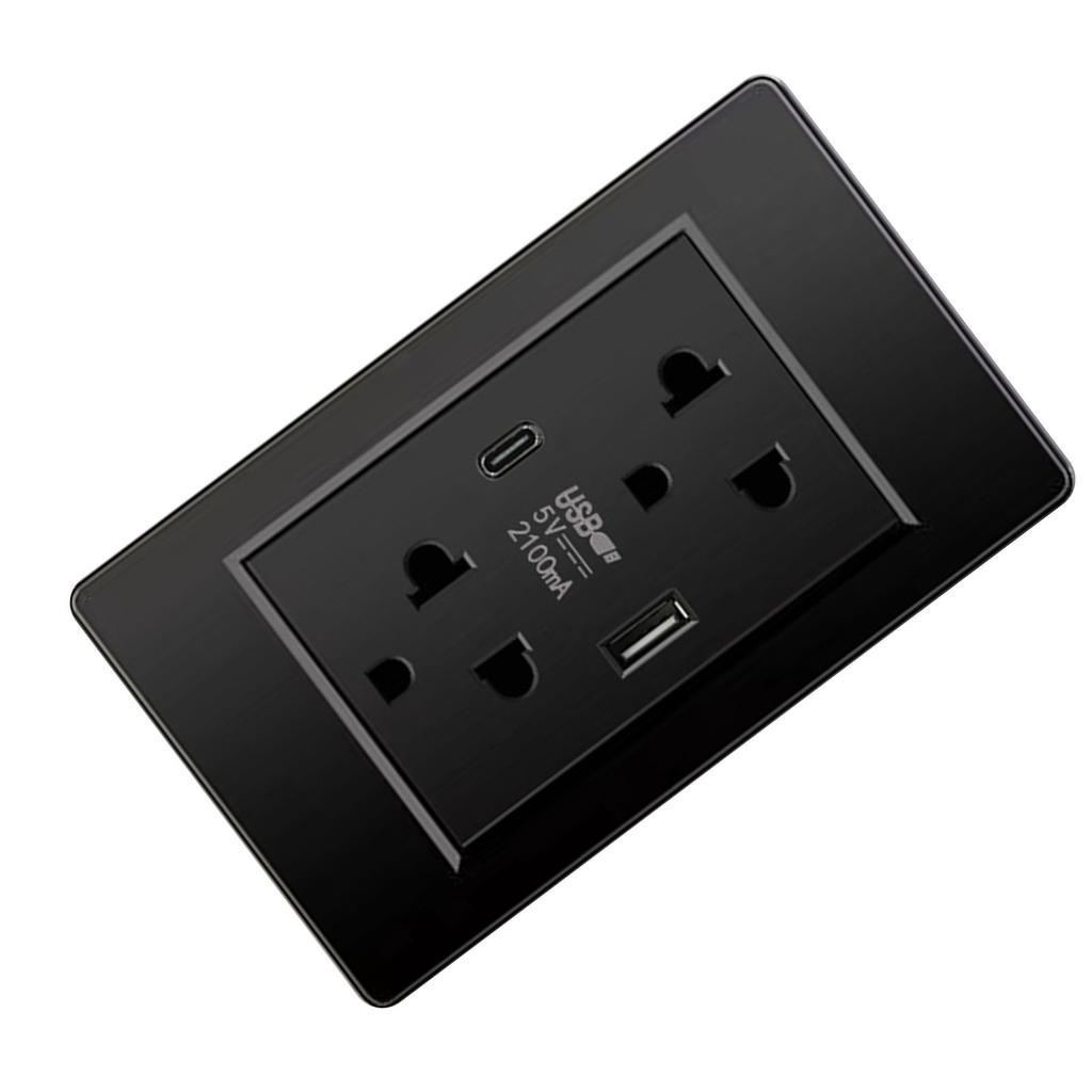 Thailand Typ Elektrische Wand Steckdose Outlet Platzsparende USB Typ C Wand Ladegerät Outlet für