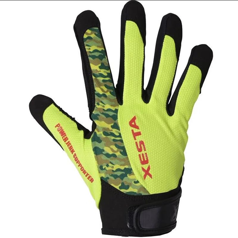 Xesta XESTA Jigging Gloves 2024 Black x Yellow Camo M