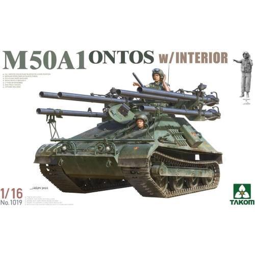 Takom 1/16 M50A1 Ontos Self-Propelled Recoilless Rifle with Interior Plastic Model Kit TKO1019