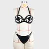 Women's Punk Leather Bondage Bra for Nightclub & Performance
